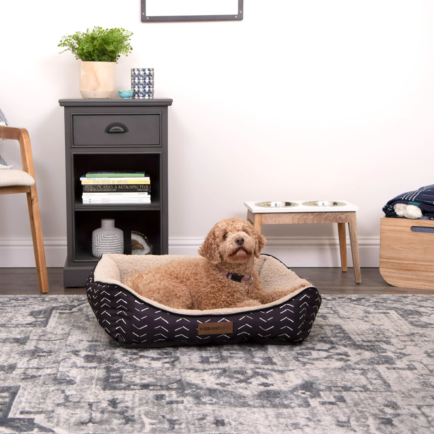 Vibrant Life Luxe Cuddler Mattress Edition Dog Bed, Medium, 27_x21_, Up to 40lbs - الصورة 2