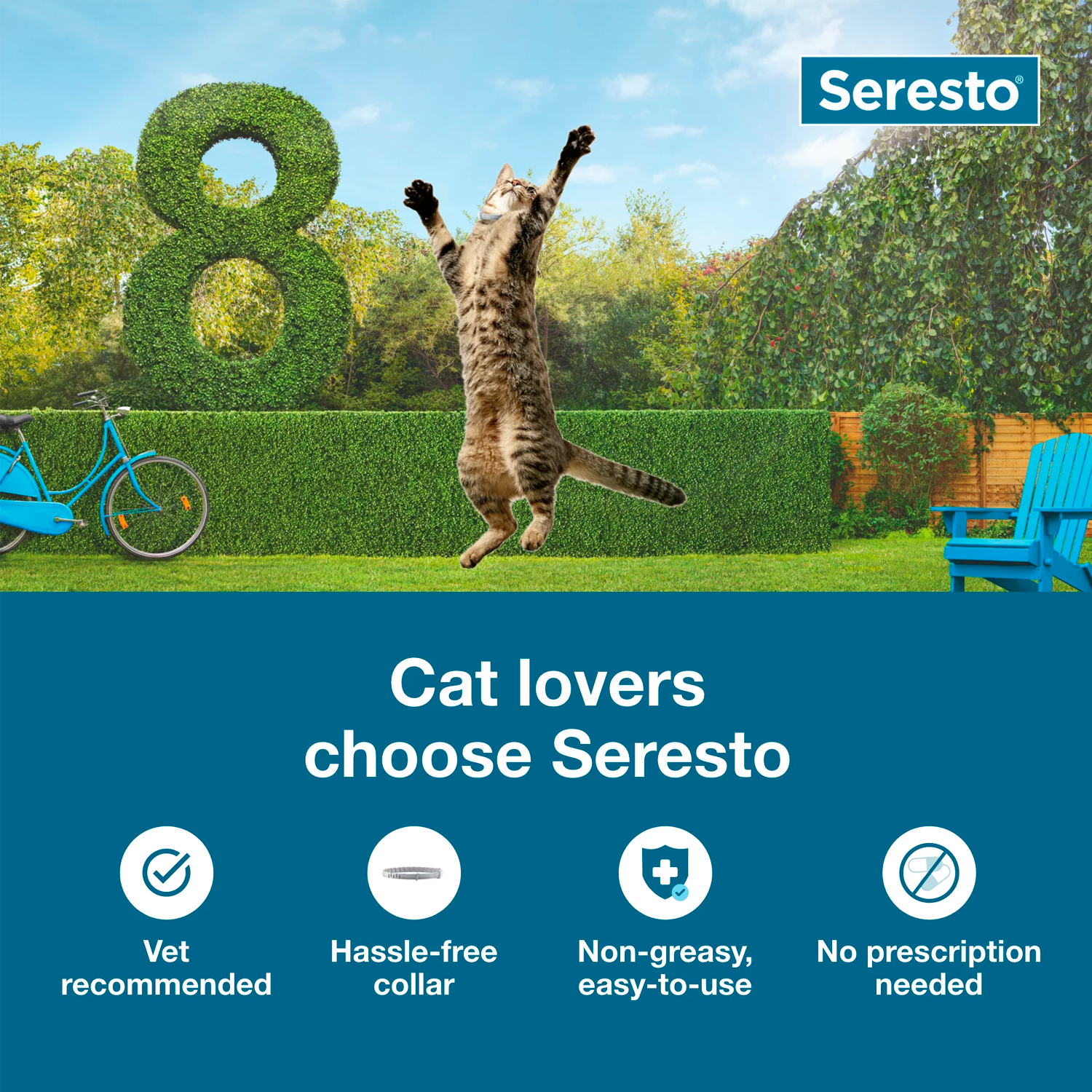 Seresto Cat Vet-Recommended Flea & Tick Prevention 8 Month Collar for Cats - الصورة 3