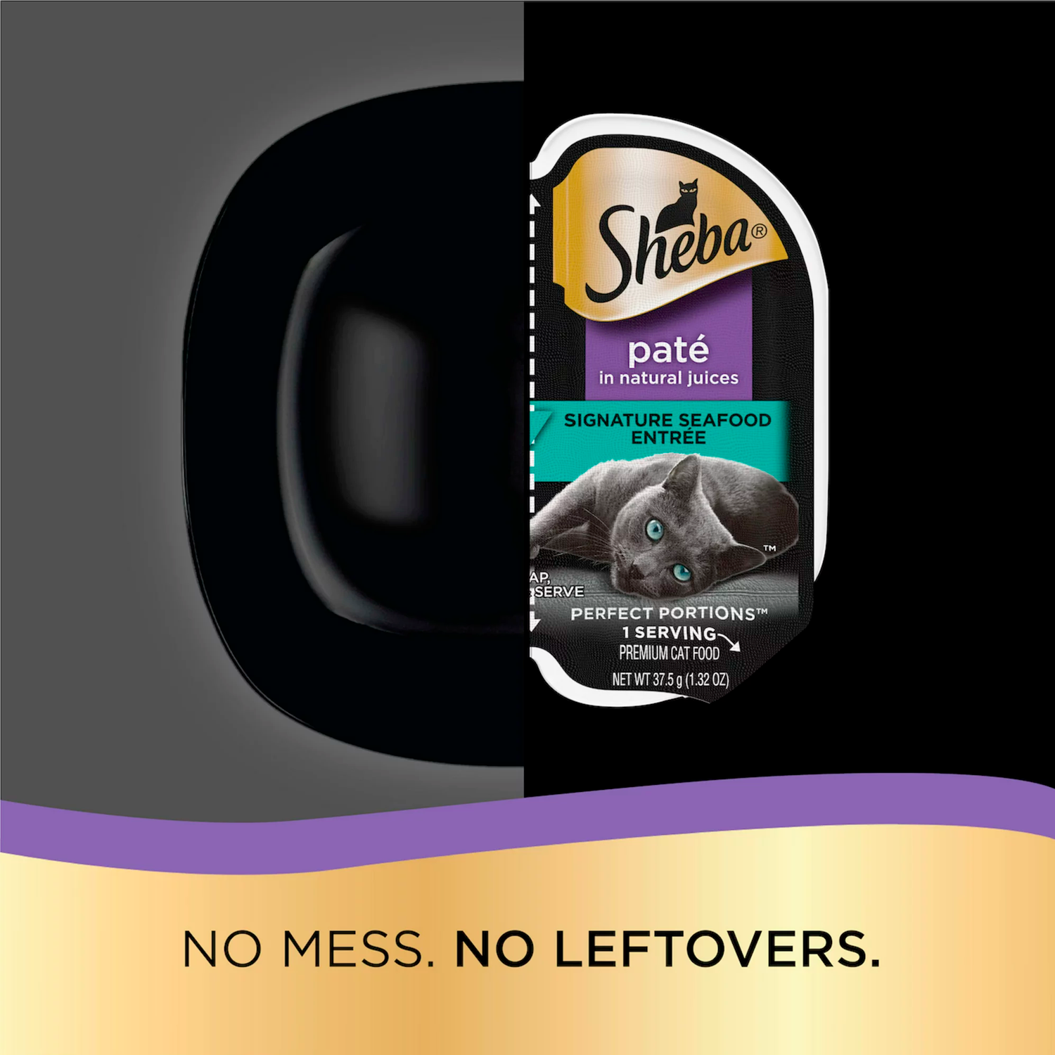 SHEBA Wet Cat Food Pate Variety Pack, Signature Seafood, Delicate Salmon and Tender Whitefish & Tuna Entrees, 2.6 oz. PERFECT PORTIONS Twin-Pack Trays - الصورة 4