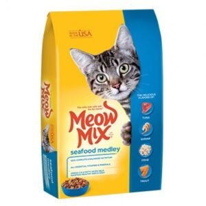 ميو مكس Meow Mix مأكولات بحرية طعام القطط البالغة