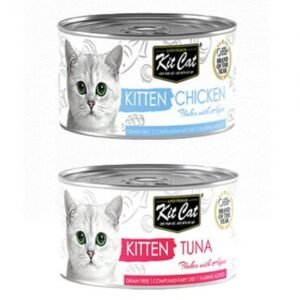 كت كات معلبات قطط صغيرة كيتنز 80ج دجاج و تونة Kittens