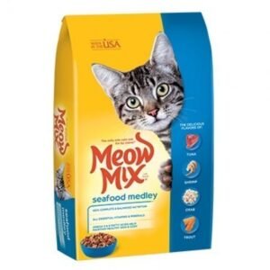 ميو مكس Meow Mix مأكولات بحرية طعام القطط البالغة