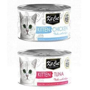 كت كات معلبات قطط صغيرة كيتنز 80ج دجاج و تونة Kittens