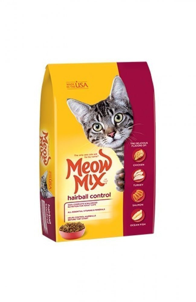 ميو مكس Meow Mix كرات الشعر للتعامل اكل قطط جاف