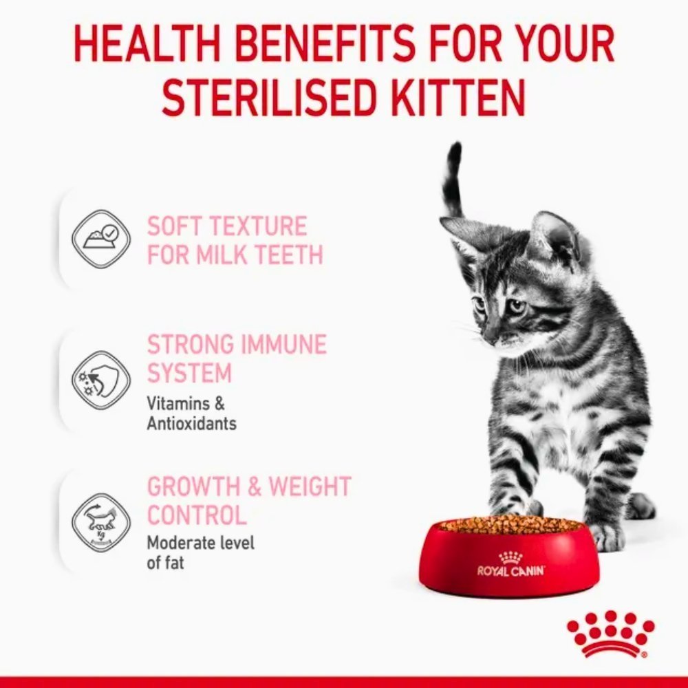 رويال كانين طعام القطط الصغيرة المعقمة رطب | Sterilised Kittens رويال كانين طعام القطط الصغيرة المعقمة رطب | Sterilised Kittens - الصورة 3